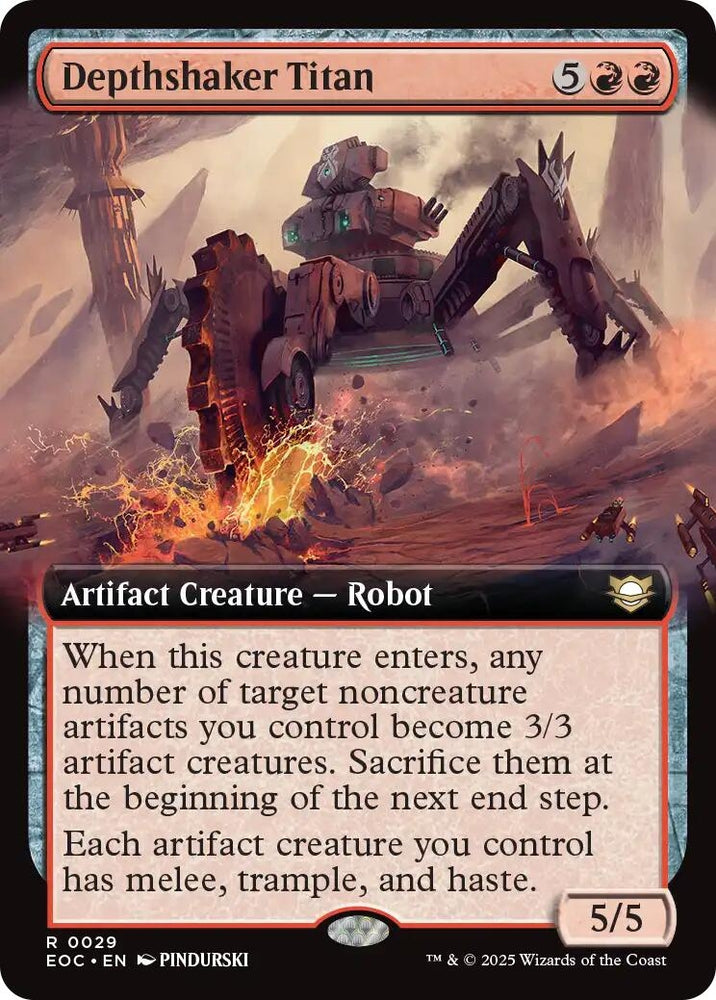 Image for Depthshaker Titan (Extended Art) (29) [Commander: Edge of Eternities] - Magic: The Gathering