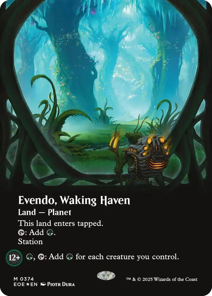 Image for Evendo, Waking Haven (Borderless) (Galaxy Foil) (374) [Edge of Eternities] - Magic: The Gathering