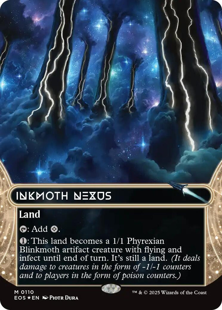 Image for Inkmoth Nexus (0110) (Borderless) (Galaxy Foil) (110) [Edge of Eternities: Stellar Sights] - Magic: The Gathering