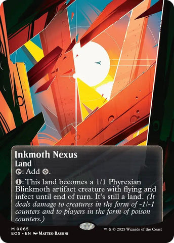 Image for Inkmoth Nexus (0065) (Borderless) (65) [Edge of Eternities: Stellar Sights] - Magic: The Gathering