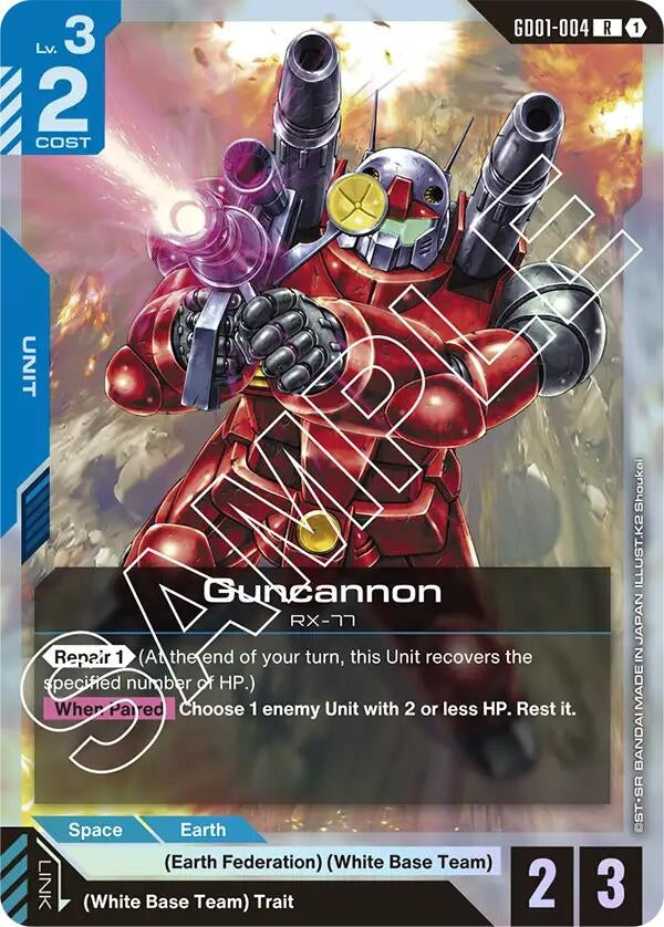 Image for Guncannon (GD01-004) [Newtype Rising] - Gundam Card Game