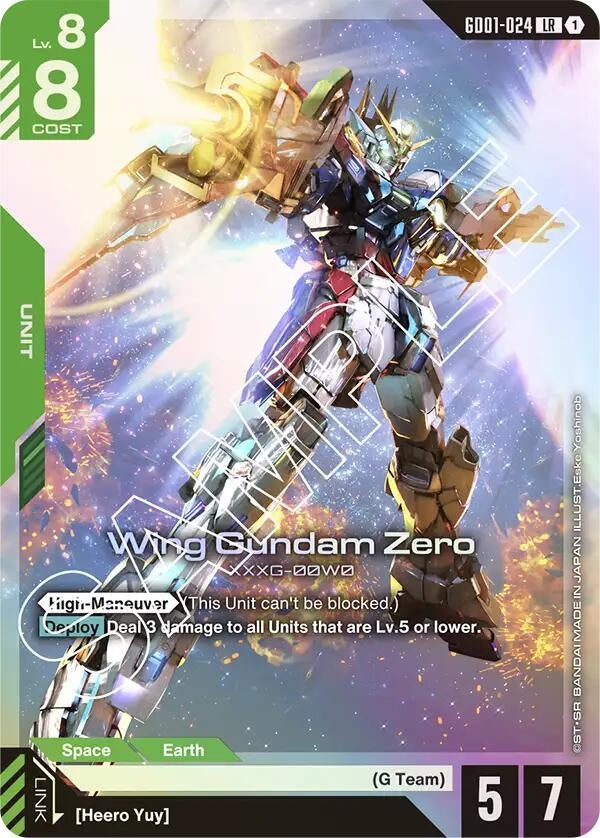 Image for Wing Gundam Zero (GD01-024) [Newtype Rising] - Gundam Card Game