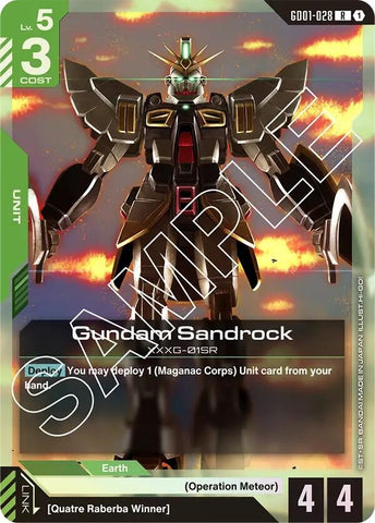Image for Gundam Sandrock (GD01-028) [Newtype Rising] - Gundam Card Game