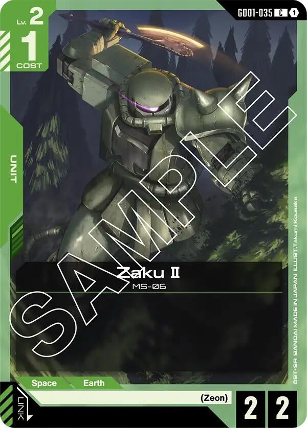 Image for Zaku II (GD01-035) [Newtype Rising] - Gundam Card Game