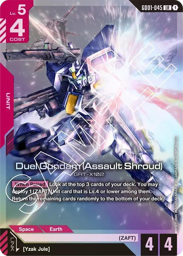 Image for Duel Gundam (Assault Shroud) (GD01-045) [Newtype Rising] - Gundam Card Game