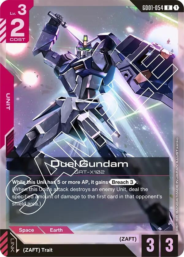 Image for Duel Gundam (GD01-054) [Newtype Rising] - Gundam Card Game