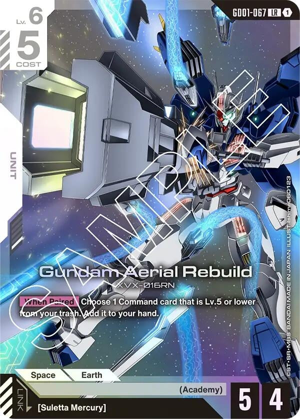 Image for Gundam Aerial Rebuild (GD01-067) [Newtype Rising] - Gundam Card Game