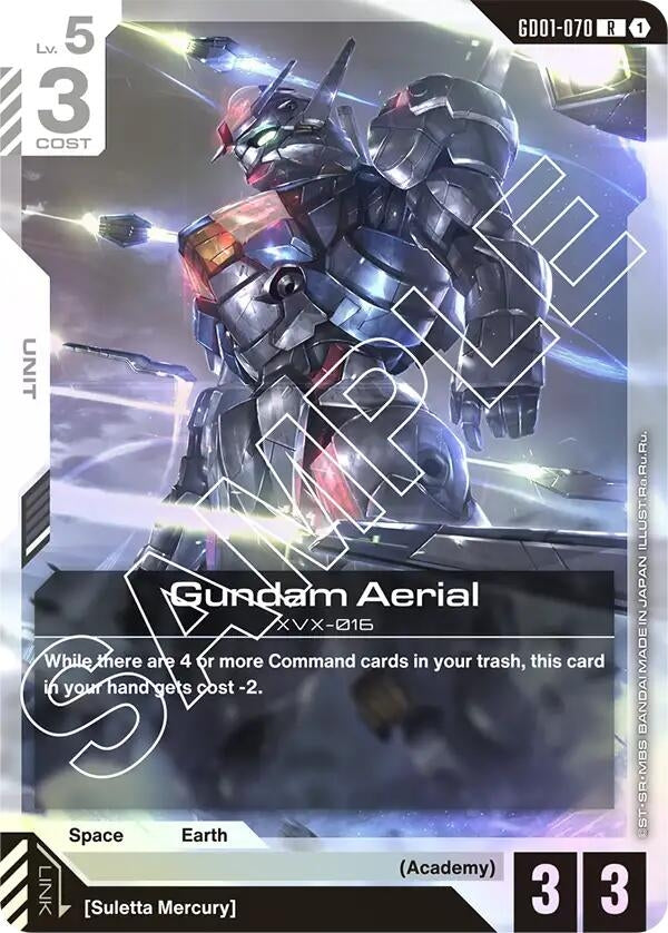 Image for Gundam Aerial (GD01-070) [Newtype Rising] - Gundam Card Game
