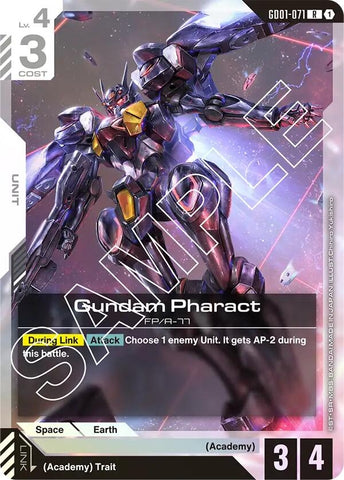 Image for Gundam Pharact (GD01-071) [Newtype Rising] - Gundam Card Game
