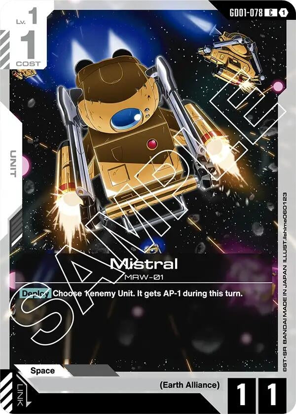 Image for Mistral (GD01-078) [Newtype Rising] - Gundam Card Game