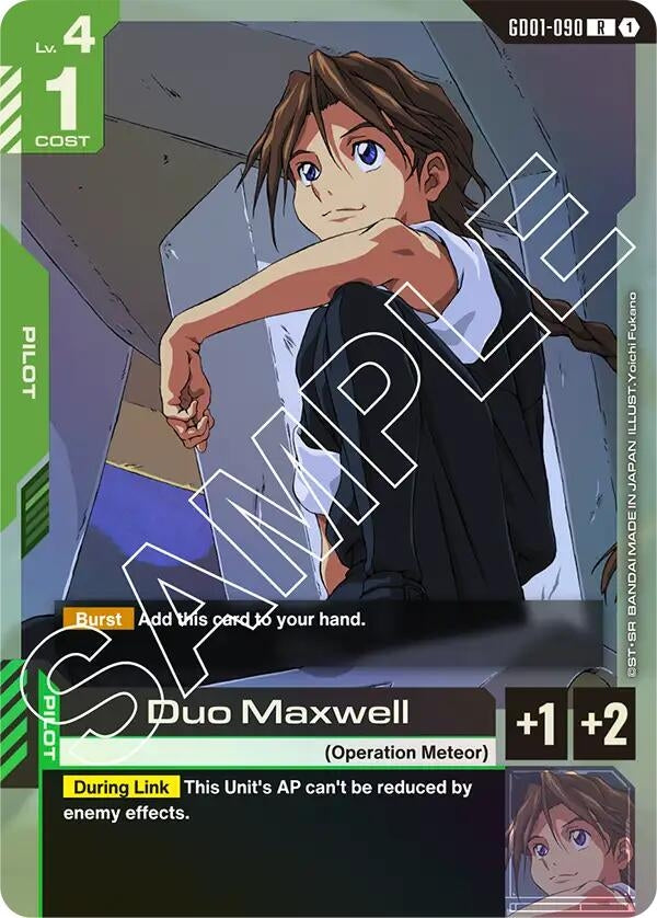 Image for Duo Maxwell (GD01-090) [Newtype Rising] - Gundam Card Game