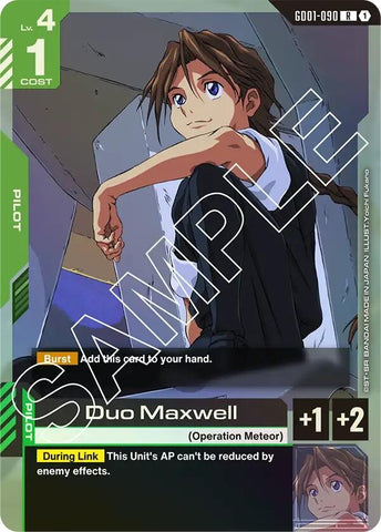 Image for Duo Maxwell (GD01-090) [Newtype Rising] - Gundam Card Game