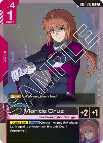 Image for Marida Cruz (GD01-093) [Newtype Rising] - Gundam Card Game
