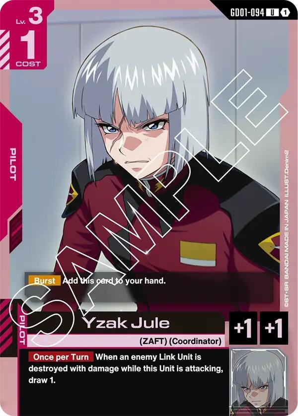 Image for Yzak Jule (GD01-094) [Newtype Rising] - Gundam Card Game