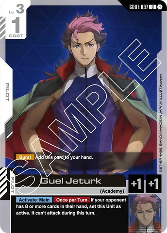 Image for Guel Jeturk (GD01-097) [Newtype Rising] - Gundam Card Game
