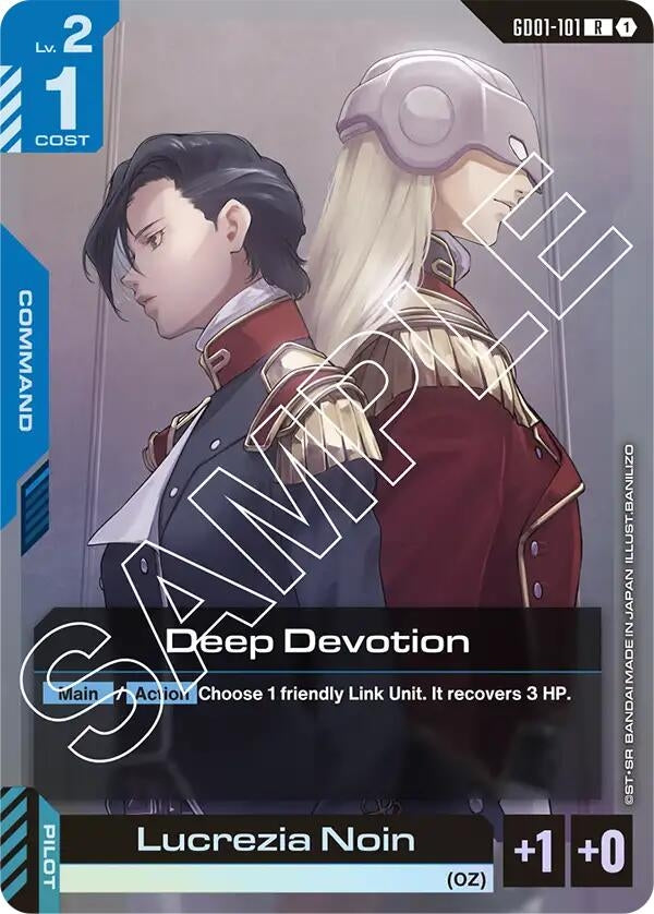 Image for Deep Devotion (GD01-101) [Newtype Rising] - Gundam Card Game