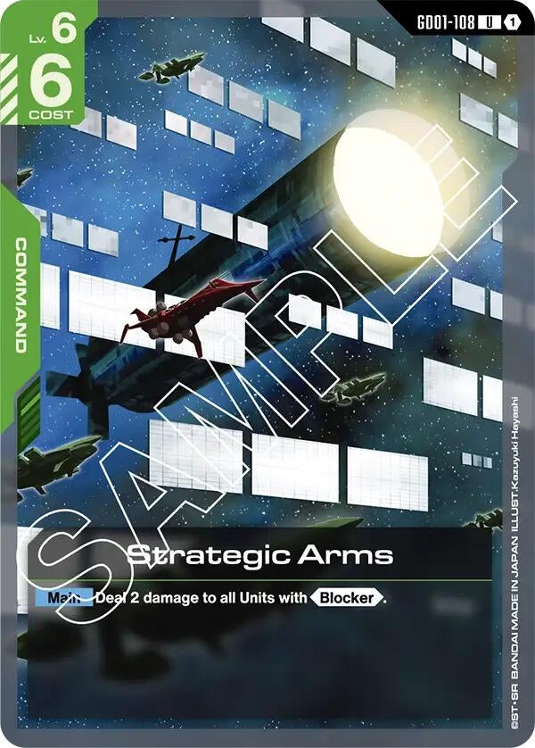 Image for Strategic Arms (GD01-108) [Newtype Rising] - Gundam Card Game