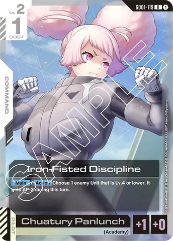 Image for Iron-Fisted Discipline (GD01-119) [Newtype Rising] - Gundam Card Game