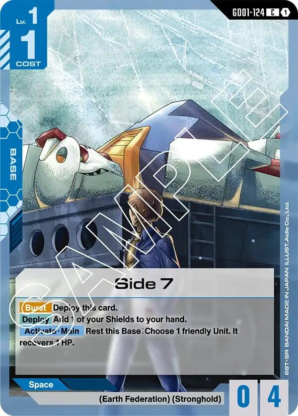 Image for Side 7 (GD01-124) [Newtype Rising] - Gundam Card Game
