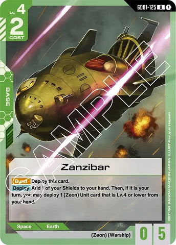 Image for Zanzibar (GD01-125) [Newtype Rising] - Gundam Card Game