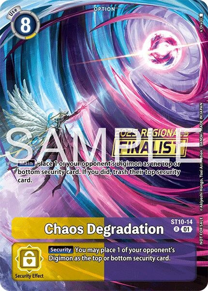 Image for Chaos Degradation (Regionals 25-26 Season 2 Finalist) (ST10-14 R) (Starter Deck 10: Parallel World Tactician) - Digimon Card Game