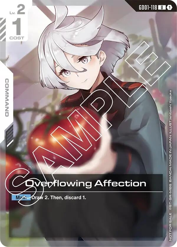 Image for Overflowing Affection (Newtype Challenge 2025 Mission 1) (GD01-118) [Gundam Promotional Cards] - Gundam Card Game