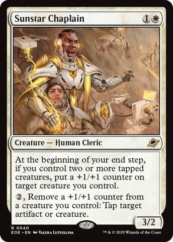Image for Sunstar Chaplain (40) [Edge of Eternities] - Magic: The Gathering