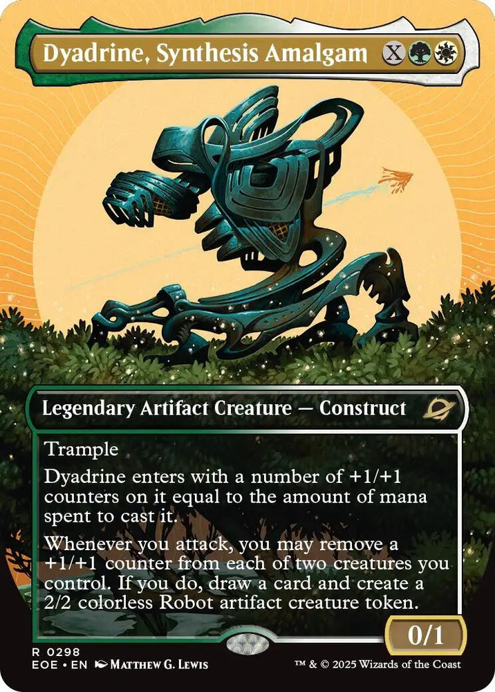 Image for Dyadrine, Synthesis Amalgam (Borderless) (298) [Edge of Eternities] - Magic: The Gathering