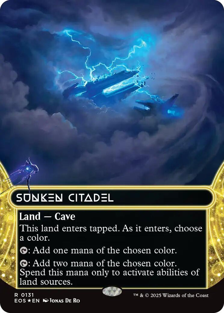 Image for Sunken Citadel (0131) (Borderless) (Galaxy Foil) (131) [Edge of Eternities: Stellar Sights] - Magic: The Gathering