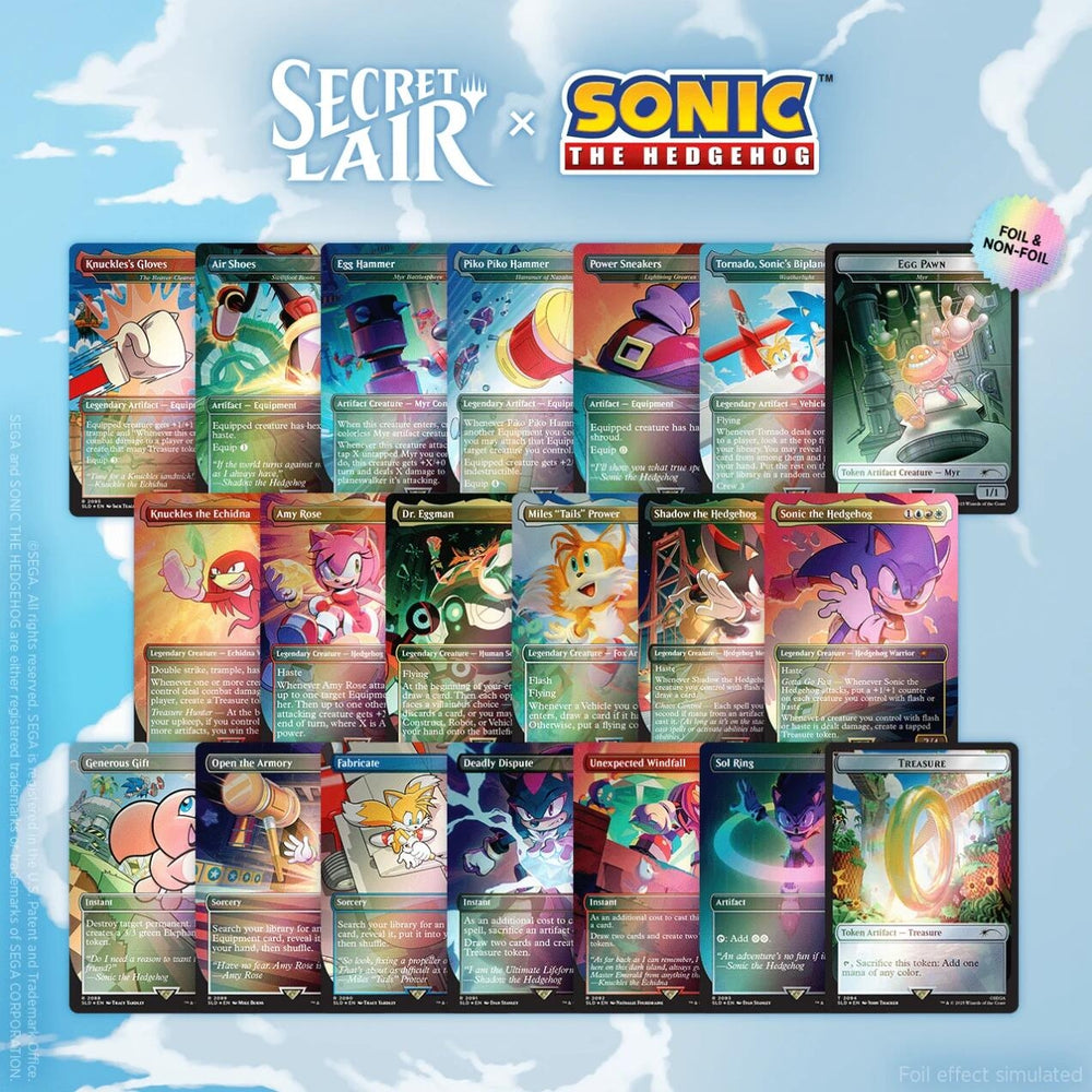 Image for Secret Lair x Sonic the Hedgehog Superdrop: Super Sonic Bundle (Rainbow Foil) - Magic: The Gathering