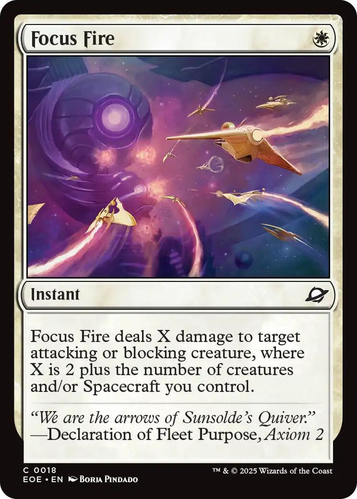 Image for Focus Fire (18) [Edge of Eternities] - Magic: The Gathering