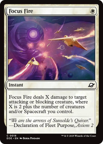 Image for Focus Fire (18) [Edge of Eternities] - Magic: The Gathering