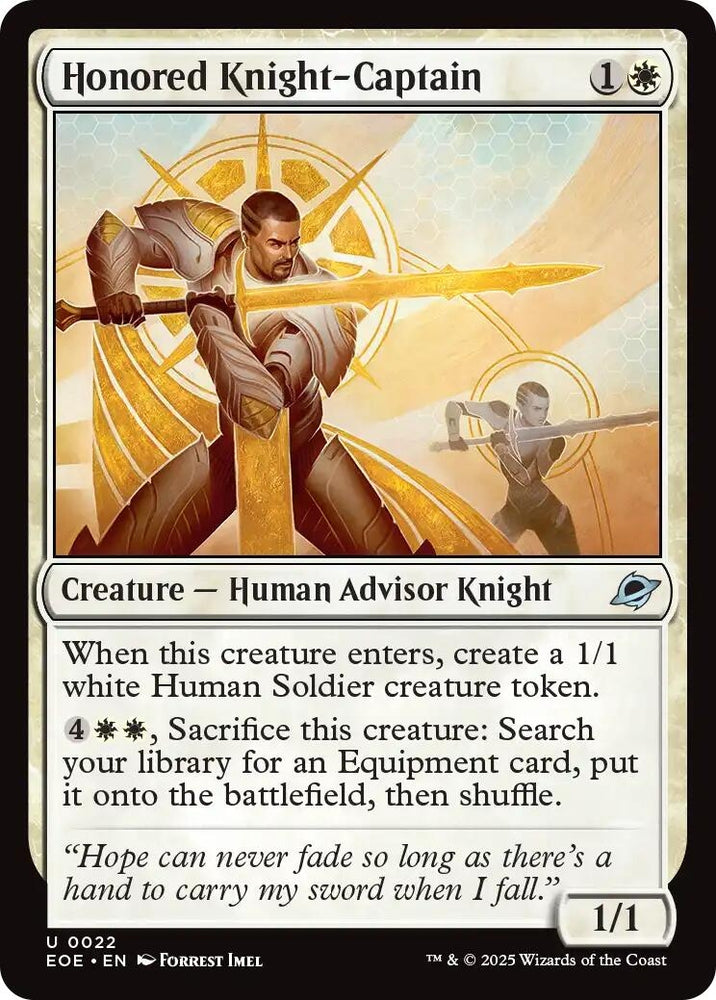 Image for Honored Knight-Captain (22) [Edge of Eternities] - Magic: The Gathering