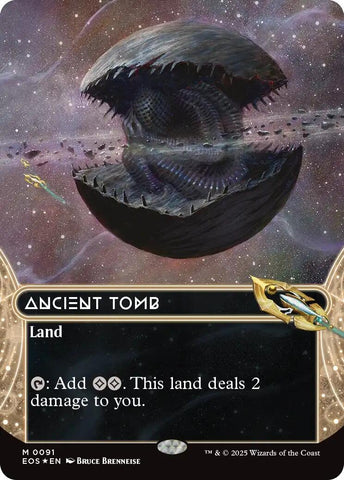 Image for Ancient Tomb (0091) (Borderless) (Galaxy Foil) (91) [Edge of Eternities: Stellar Sights] - Magic: The Gathering