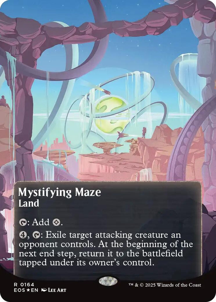 Image for Mystifying Maze (0164) (Borderless) (Galaxy Foil) (164) [Edge of Eternities: Stellar Sights] - Magic: The Gathering