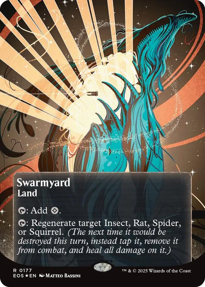Image for Swarmyard (0177) (Borderless) (Galaxy Foil) (177) [Edge of Eternities: Stellar Sights] - Magic: The Gathering