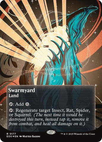 Image for Swarmyard (0177) (Borderless) (Galaxy Foil) (177) [Edge of Eternities: Stellar Sights] - Magic: The Gathering