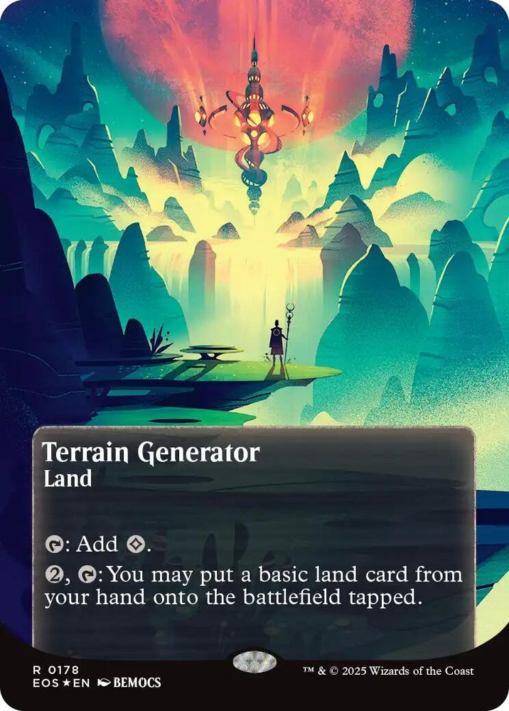 Image for Terrain Generator (0178) (Borderless) (Galaxy Foil) (178) [Edge of Eternities: Stellar Sights] - Magic: The Gathering