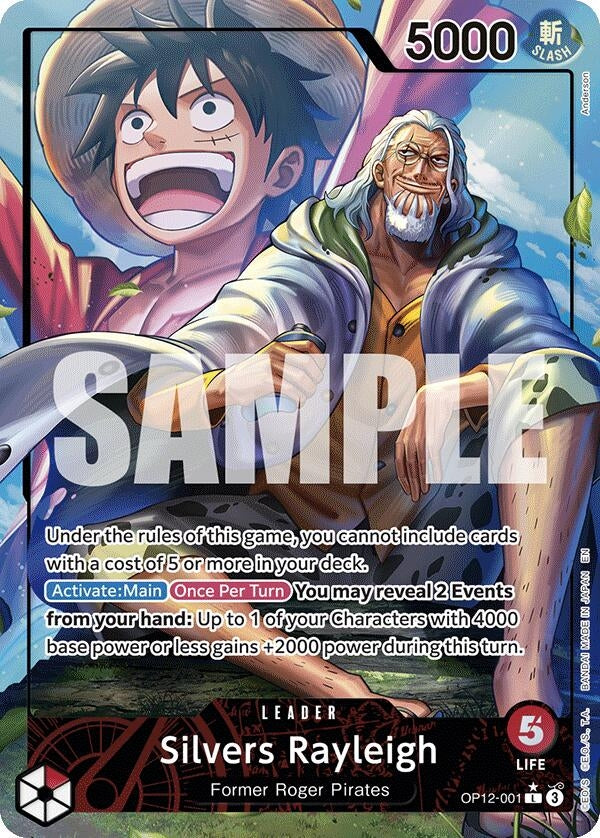 Silvers Rayleigh (Alternate Art) (OP12-001) (Legacy of the Master)