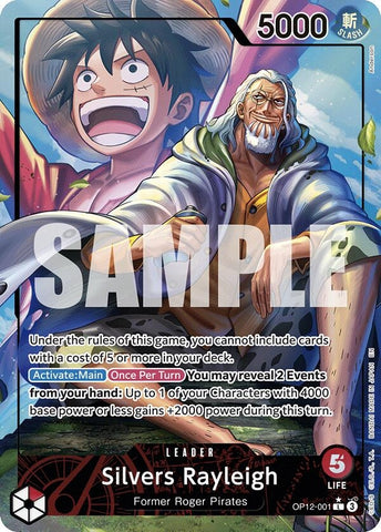 Silvers Rayleigh (Alternate Art) (OP12-001) (Legacy of the Master)