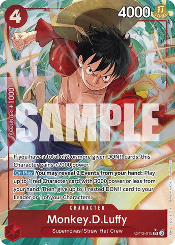 Monkey.D.Luffy (Alternate Art) (OP12-015) (Legacy of the Master)
