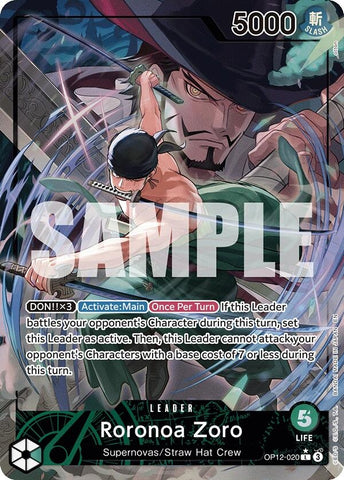Roronoa Zoro (020) (Alternate Art) (OP12-020) (Legacy of the Master)