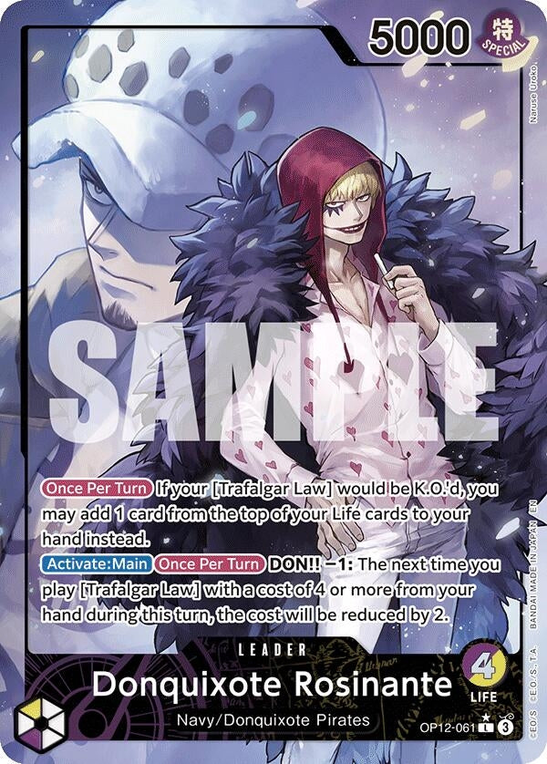 Donquixote Rosinante (061) (Alternate Art) (OP12-061) (Legacy of the Master)