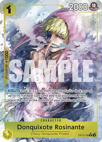 Donquixote Rosinante (108) (Alternate Art) (OP12-108) (Legacy of the Master)