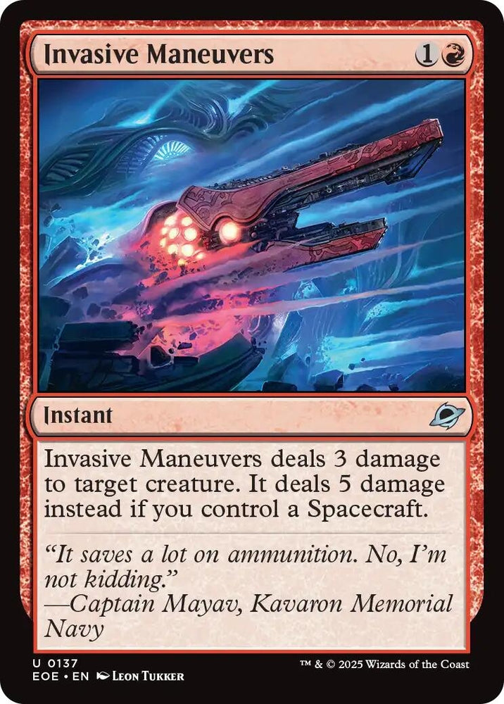Image for Invasive Maneuvers (137) [Edge of Eternities] - Magic: The Gathering