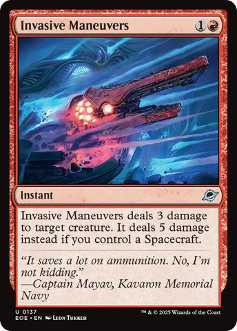 Image for Invasive Maneuvers (137) [Edge of Eternities] - Magic: The Gathering