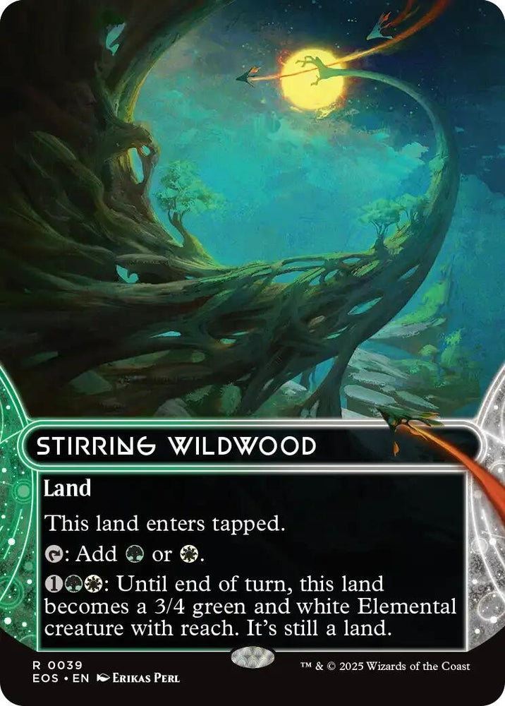 Image for Stirring Wildwood (0039) (Borderless) (39) [Edge of Eternities: Stellar Sights] - Magic: The Gathering
