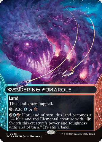 Image for Wandering Fumarole (0045) (Borderless) (45) [Edge of Eternities: Stellar Sights] - Magic: The Gathering