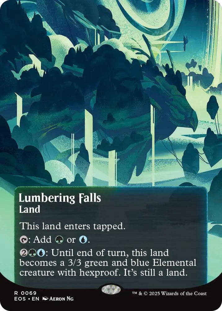 Image for Lumbering Falls (0069) (Borderless) (69) [Edge of Eternities: Stellar Sights] - Magic: The Gathering