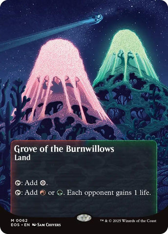 Image for Grove of the Burnwillows (0062) (Borderless) (62) [Edge of Eternities: Stellar Sights] - Magic: The Gathering